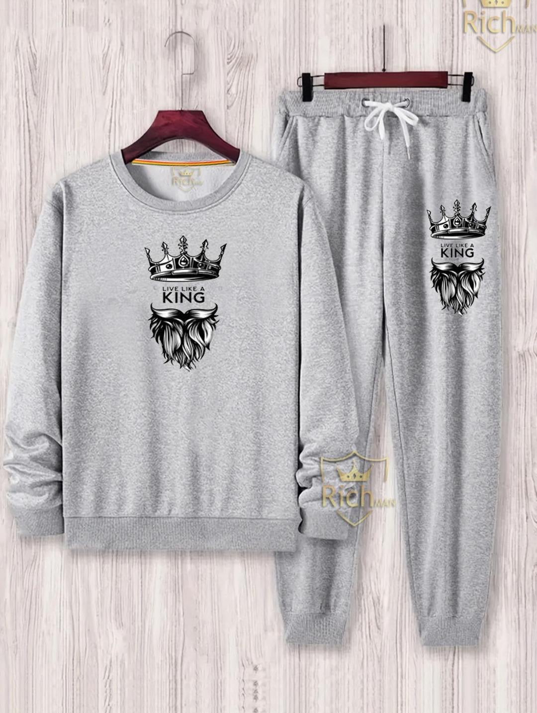 Men's •Fabric: Fleece •Graphic Sublimation • Neck Type: Round Neck